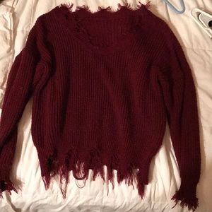 Maroon sweater